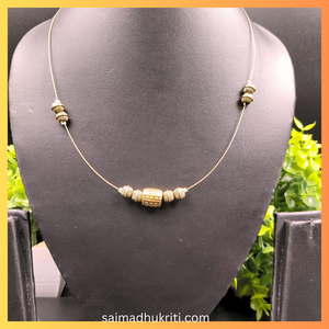 Golden Beads Invisible Necklace