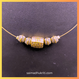 Golden Beads Invisible Necklace