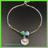 Shell Pearl Silver Bracelet Pink