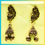 Peacock Antique Triangular Earing