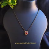 Red Kundan Single lined Mangalsutra