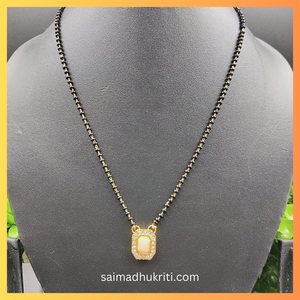 Peach Single Lined Mangalsutra