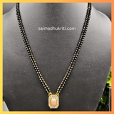 Peach Double Lined Mangalsutra