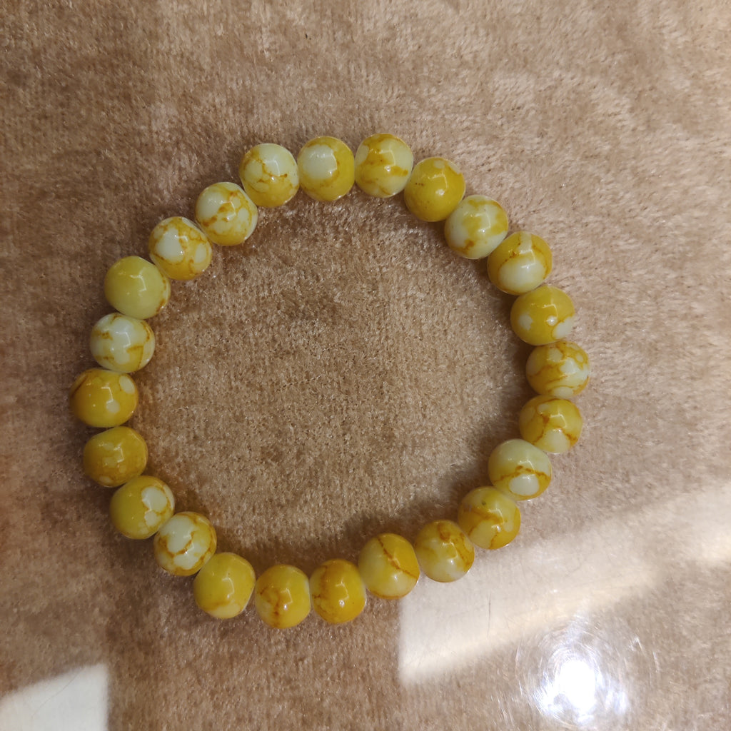 Yellow Beaded Bracelet