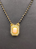 Peach Single Lined Mangalsutra